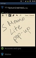 محیط S Memo Lite